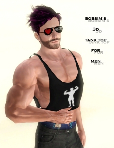 Bobsim's 3D Tank Top for Men3