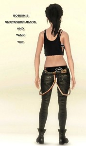 BOBSIM'S SUSPENDER JEANS AND TANK TOP2